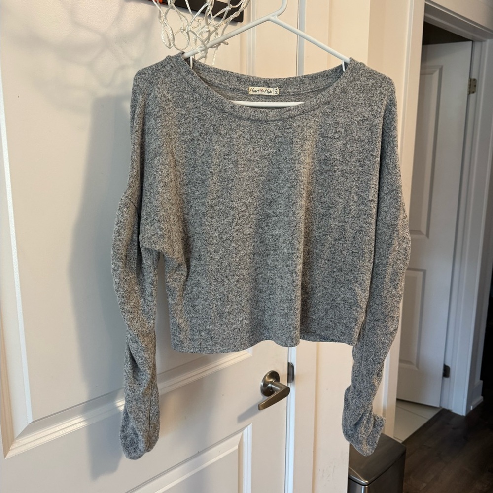 Heart Hips Grey Long Sleeve